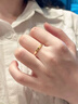老廟黃金戒指女鉆紋米字足金999對戒閉口戒情侶結婚戒男士女士同款 可聯(lián)系客服刻字 商品為單只 曬單實(shí)拍圖