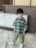 小豬班納（PEPCO）男童短袖t恤2026新款兒童條紋上衣夏裝男孩半袖夏季套頭體恤衫 【舒適透氣條紋短袖2件裝】01 110 【推薦體重30-37斤】 曬單實(shí)拍圖