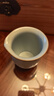雅瓷汝窯公道杯茶漏陶瓷分茶器泡茶茶具三件套天青色汝瓷清流茶濾套裝 汝窯清流公道茶濾套裝 曬單實(shí)拍圖