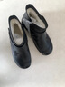 意爾康媽媽鞋棉鞋平底中老年保暖奶奶老人冬鞋女 14550W 黑色 40 曬單實(shí)拍圖