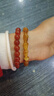 南紅瑪瑙手鏈川料火焰紋紅瑪瑙手串本命年轉運珠送男女友閨蜜禮物 南紅瑪瑙手鏈 8mm 曬單實(shí)拍圖