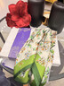 GIAVENTOLA絲巾女真絲桑蠶絲絲巾春夏季媽媽生日絲巾送長(cháng)輩披肩禮盒裝禮物 花叢蝴蝶 曬單實(shí)拍圖