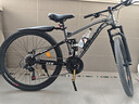 鳳凰（Phoenix）上海鳳凰軟尾山地車(chē)自行車(chē)學(xué)生公路男變速雙減震越野青少年賽車(chē) 鋼架/輻條魅影灰【雙減震/全軸承】 26寸24速【適合身高158-188cm 】 曬單實(shí)拍圖
