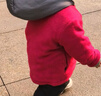戴維貝拉（DAVE＆BELLA）女寶寶外套休閑男童棉服搖粒絨兒童連帽上衣冬季新款小童外衣童裝 酒紅色【現貨】 90 cm（建議身高80-90cm） 曬單實(shí)拍圖