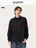 gxgjeans男裝 多色口袋設計基礎通勤商務(wù)長(cháng)袖襯衫打底 25秋新品 黑色 XL (180) 曬單實(shí)拍圖