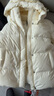美力城【檀健次同款】羽絨服女士新款可調節收腰保暖防風(fēng)鵝絨服外套019 極光白 M 曬單實(shí)拍圖