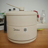 美的（Midea）電煮鍋 小電鍋 電蒸鍋 宿舍小鍋多功能鍋輔食鍋 1.6L學(xué)生寢室一體泡面小火鍋電煮鍋XZE2017 配蒸籠 曬單實(shí)拍圖