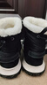 Jeep吉普男鞋雪地靴棉鞋防滑高幫加絨加厚保暖靴子男 黑色 45  曬單實(shí)拍圖