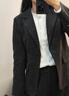 德瑪納【智感精英】秋季商務(wù)通勤翻駁領(lǐng)一?？坌强漳匦奚須赓|(zhì)西裝女外套 曬單實(shí)拍圖