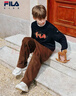 FILA斐樂(lè )兒童童裝新年款衛衣2026年春季男女童套頭紅色拜年服 曬單實(shí)拍圖