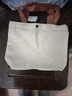帆布收納包純色手提包女士學(xué)生上班上學(xué)手拎便當飯盒收納帆布袋 白色 曬單實(shí)拍圖