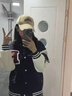 妙奕嘉棒球服女士外套冬季流行新款短款薄棉服韓版洋氣小個(gè)子時(shí)尚潮流 美式字母刺繡寬松加棉棒球服【藏青】 L 【建議115斤以?xún)取?曬單實(shí)拍圖