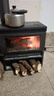 維諾亞2026新款真火燃木壁爐木柴柴火家用取暖客廳農村民宿取暖爐 【50型】【含黑色煙管】燒水+烤箱（供暖40平） 曬單實(shí)拍圖