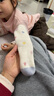 尼多熊嬰兒襪子秋冬兒童襪子毛圈加厚寶寶中筒襪無(wú)骨女童抗菌襪子兒童 曬單實(shí)拍圖