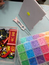 名遇96色拼豆豆手工diy套裝mard全套融合豆拼豆工具包雙針拼豆筆豆鏟烘焙布熨燙紙拼豆板長(cháng)針新年禮物 曬單實(shí)拍圖