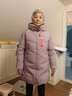 皮爾卡丹（pierre cardin）媽m羽絨服中長(cháng)款加厚收腰顯瘦2025新款氣質(zhì)中年冬裝外套女顯瘦 香芋紫色 誰(shuí)穿誰(shuí)好看 3XL 【建議120-135斤】 曬單實(shí)拍圖