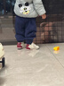 卡特兔寶寶學(xué)步鞋春季新年紅童鞋幼兒園小白鞋1-3歲嬰幼兒阿甘鞋X5CE005 曬單實(shí)拍圖