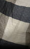 潔麗雅（Grace）家紡 紳士格子純棉加厚吸汗大枕巾 兩條裝 蘭 145g/條 80*50cm 曬單實(shí)拍圖