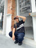 TOMMY JEANS【七夕禮物】26夏男女坑條肌理純棉撞色短袖POLO襯衫領毛衣針織衫 黑色BDS S 曬單實拍圖