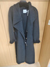 紅袖（hopeshow）100%綿羊毛呢外套2025冬季新款女裝高級系帶富家千金感雙面呢大衣 藏青495 M 曬單實(shí)拍圖