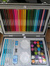 迪士尼（Disney）兒童繪畫(huà)150件水彩筆蠟筆畫(huà)筆禮盒女孩幼兒園畫(huà)畫(huà)美術(shù)專(zhuān)用小學(xué)生文具新年禮物 艾莎公主E9110F 曬單實(shí)拍圖