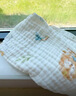 婧麒（JOYNCLEON）嬰兒紗布浴巾a類(lèi)寶寶新生兒童純棉六層高密加厚洗澡包裹巾四季 夢(mèng)幻城堡【六層高密 7A抗菌】 100*100cm 曬單實(shí)拍圖