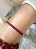 若華（RUOHUA）婉爾3.5-4mm17cm鴿血紅寶石手鏈女G18K彩寶手串騏驥紅送老婆禮物 曬單實(shí)拍圖