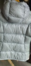 黑冰戶(hù)外厚款鵝絨連帽羽絨服 女款800蓬輕暖防風(fēng)防潑羽絨服 FAF8611 銀灰 XL 曬單實(shí)拍圖