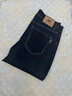 名郎（MELLEN）高端冰絲牛仔褲男夏季薄款天絲休閑男褲直筒寬松新款男士褲子 深藍612B 32 （2尺5適合140斤左右） 曬單實(shí)拍圖