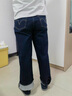 Levi's李維斯冬暖系列女士High Loose翻邊休閑簡(jiǎn)約直筒美式牛仔褲 中藍色 27 曬單實(shí)拍圖