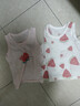 貝瑞加（Babyprints）寶寶背心2件裝嬰兒無(wú)袖上衣純棉A類(lèi)坎肩輕薄夏季衣服 粉73 曬單實(shí)拍圖