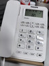 飛利浦（PHILIPS）有繩電話(huà)機座機 固定電話(huà) 辦公家用 雙接口 免電池 免提通話(huà) 一鍵撥號 黑名單 TD2815 白色 曬單實(shí)拍圖