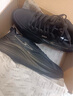 鴻星爾克男鞋秋冬季新款黑色運動(dòng)鞋保暖跑步鞋防潑水跑鞋子男革面鞋流星 【推薦款-防潑水皮面】正黑 42 曬單實(shí)拍圖