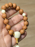 佳人飾界天然正圓尼泊爾紅黃皮鳳眼菩提鑲嵌銅釘原籽單圈文玩手持手串佛珠 正圓鳳眼手持12mm 19+2顆 12mm 曬單實(shí)拍圖