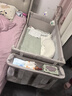 FORSUNNY嬰兒床多功能可折疊可移動(dòng)拼接床0-3歲新生兒寶寶搖搖床升降調節 秋錦 嬰兒床帶床墊尿布臺蚊帳可變搖籃搖床 嬰兒用品滿(mǎn)月禮物活動(dòng)曬圖送護脊椰棕床墊 曬單實(shí)拍圖