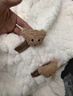 莫代爾睡衣女秋冬珊瑚絨卡通小熊少女休閑套裝加絨加厚保暖家居服 曬單實(shí)拍圖