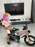 珂優(yōu)特兒童自行車(chē)2-3-6-10歲男女童腳踏車(chē)小孩山地單車(chē)輕便學(xué)生童車(chē)禮物 頂配紫粉 【一體輪+車(chē)燈+悍馬輪】 14寸適合3-6歲【身高95-115CM】 曬單實(shí)拍圖