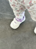 基諾浦（ginoble）學(xué)步鞋8-18個(gè)月步前鞋25年春季男女寶輕盈童鞋GB2390白色/紫色 曬單實(shí)拍圖
