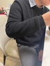 海瀾之家針織衫男輕商務(wù)假兩件雙領(lǐng)毛衣冬季男 黑色花紋14 HNTHW3J007A L 175/92A 推薦137~150斤 曬單實(shí)拍圖