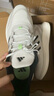 阿迪達斯（adidas）男女運動(dòng)鞋耐磨減震透氣潮流休閑跑步鞋 亮白/一號黑/淺灰 44.5 曬單實(shí)拍圖