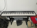 特倫斯折疊鋼琴88鍵便攜式電鋼琴成人兒童電子琴重力度鍵盤(pán)V30pro鋼琴 炫酷黑+專(zhuān)用琴包+Z型琴架 曬單實(shí)拍圖