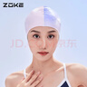 洲克ZOKE成人泳帽硅膠防水護發(fā)護耳不勒頭男女通用防滑成人623503217 曬單實(shí)拍圖