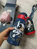 迪士尼（Disney）兒童保溫杯吸管直飲杯316不銹鋼大容量帶杯套雙蓋水杯650ml米奇 曬單實(shí)拍圖