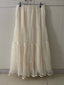 香影劉些寧同款白色網(wǎng)紗半身裙女2026春季新款長(cháng)裙垂墜感a字傘裙 鷺白 XL 170/72A/125-140斤 曬單實(shí)拍圖