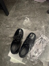 AJMG厚底德比鞋男高級感方頭結婚通勤情侶圓頭樂(lè )福鞋小眾增高休閑皮鞋 黑色 42 曬單實(shí)拍圖
