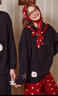 果殼（Gukoo）情侶睡衣冬季迪士尼波點(diǎn)半邊絨保暖女家居服套裝男睡衣 紅米 S 曬單實(shí)拍圖