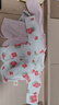 貝瑞加（Babyprints）寶寶上衣2件裝純棉嬰兒半背衣A類(lèi)新生兒護肚系帶和尚服 粉52 曬單實(shí)拍圖
