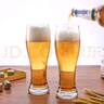 CLITON收腰啤酒杯家用玻璃水杯扎啤杯酒吧餐廳大容量697ml飲料果汁杯2支 曬單實(shí)拍圖