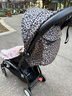 Stokke【楊佑寧同款】YOYO3 6+ 全能型推車(chē)折疊遛娃輕便嬰兒車(chē)可坐可躺 【狂野系列】YOYO3 6+豹紋坐墊 黑色車(chē)架 曬單實(shí)拍圖