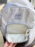 瑞潮雙肩包女條紋星星背包高中生學(xué)生上課書(shū)包初中生戶(hù)外休閑旅行包 白色【蝴蝶結織帶】 曬單實(shí)拍圖